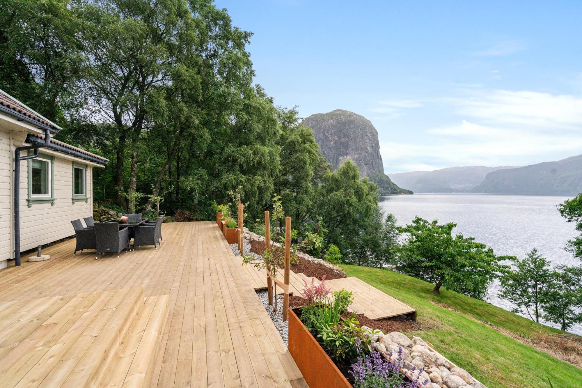 ForsandBeautiful Beach Line Cabin With Sauna Near Pulpit Rock别墅 外观 照片