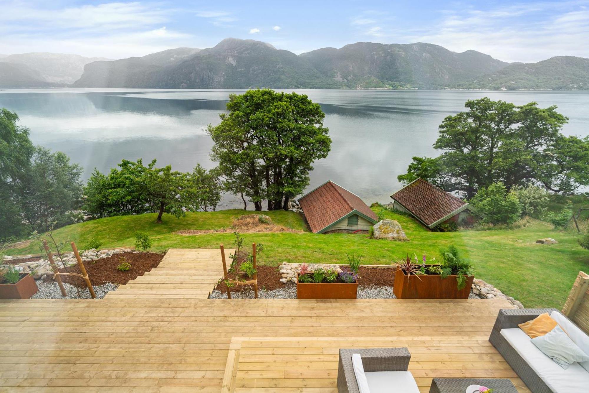 ForsandBeautiful Beach Line Cabin With Sauna Near Pulpit Rock别墅 外观 照片