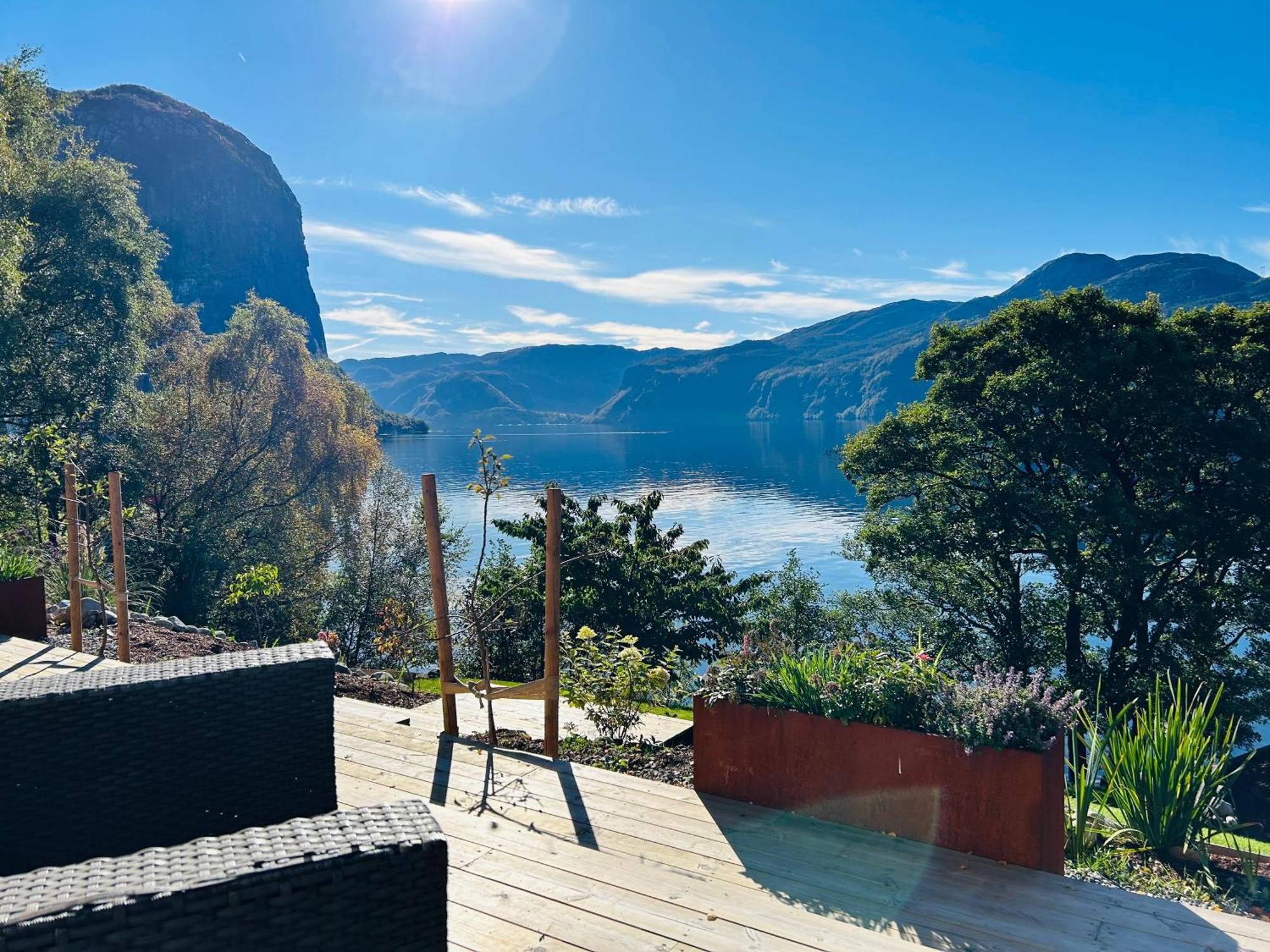 ForsandBeautiful Beach Line Cabin With Sauna Near Pulpit Rock别墅 外观 照片